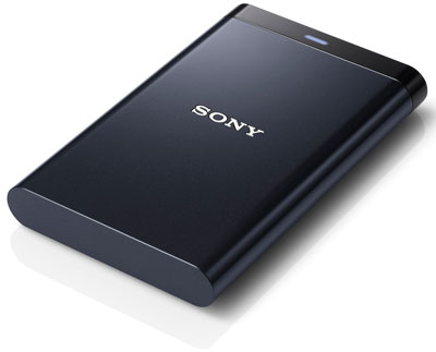 Внешний HDD Sony HD-PG5 имеет объем 500 ГБ