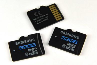 У Samsung готова карта памяти microSDHC Class 10 объемом 32 ГБ