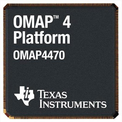 Процессор TI OMAP4470 получил два ядра Cortex-A9, два — Cortex-M3 и одно — PowerVR SGX544 