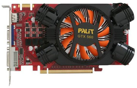 3D-карта Palit GeForce GTX 560