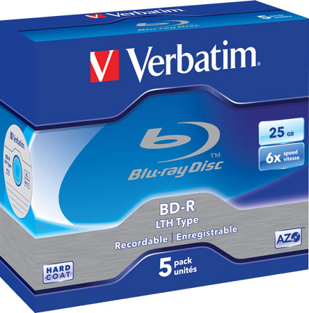 диски Verbatim Blu-ray 6x BD-R LTH