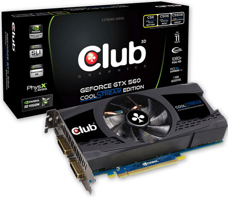 Club 3D NVIDIA GTX560 CoolStream Edition