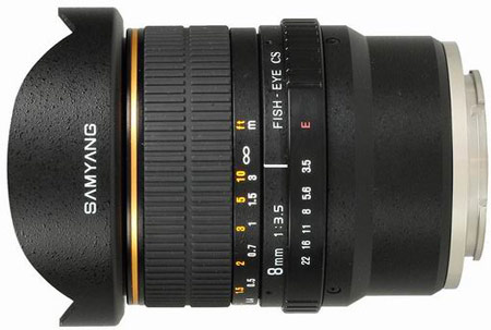 объектив Samyang 8mm f/3.5 Fish-eye CS VG10