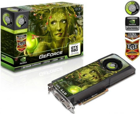 Point of View и TGT оснащают 3D-карты GeForce GTX 580 3 ГБ памяти 
