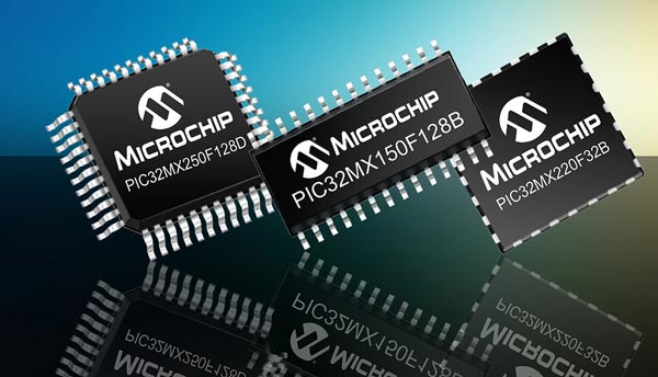 Микроконтроллеры Microchip PIC32MX, и MX2 поддерживают емкостные сенсорные панели и USB OTG