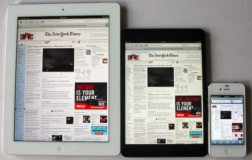 Apple iPad 5 будет на 17 мм уже, на 4 мм короче и 2 мм тоньше своего предшественника