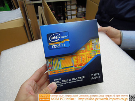 Процессор Core i7-3820 (Sandy Bridge-E) замечен в японской рознице
