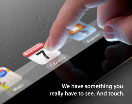 Apple начала рассылать приглашения на мероприятие, где будет представлен планшет iPad 3