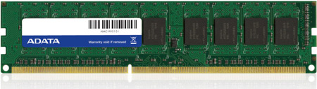 Компания ADATA представила модули серверной памяти DDR3 и DDR3L, работающие на частотах до 1600 МГц
