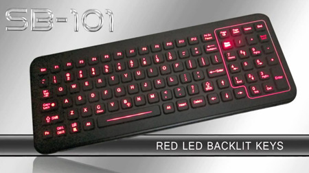 iKey SB-101 - тонкая клавиатура в усиленном исполнении с подсветкой