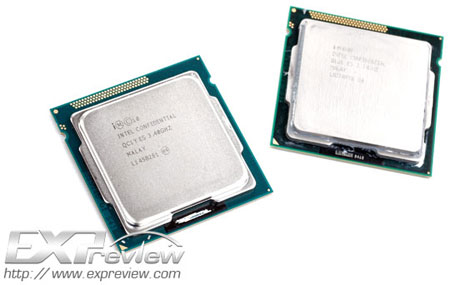 Intel Core i5-3570K и Core i5-2500K друг возле друга