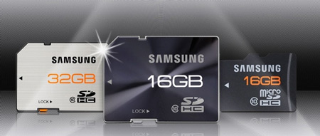 Samsung начинает продажи высокоскоростных карт формата SD и microSD объемом до 32 ГБ