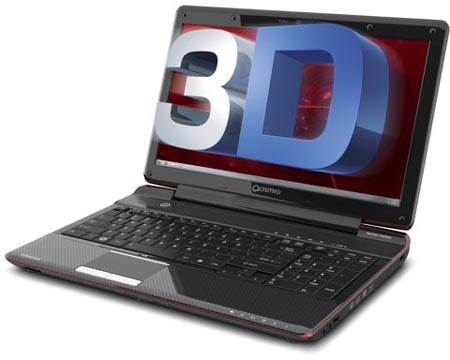 Игровой ноутбук Toshiba Qosmio F755 3D показывает объемное изображение, видимое без очков