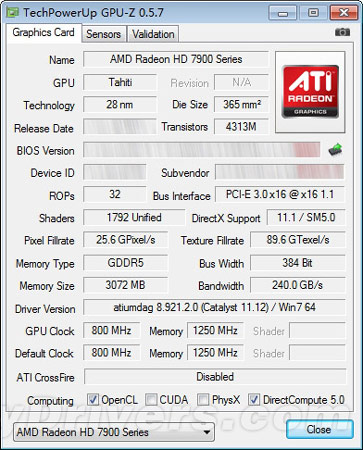 Появились данные о производительности AMD Radeon HD 7950 в тесте 3Dmark11