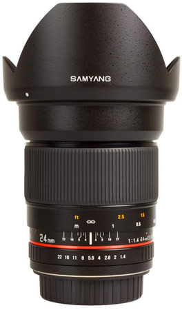 Названы цены и дата начала продаж объектива Samyang 24mm f/1.4 D AS UMC 