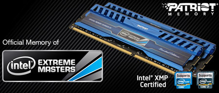Компания Patriot Memory представила наборы модулей памяти Intel Extreme Masters Limited Edition