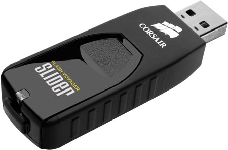 Начались продажи флэш-накопителей Corsair Flash Voyager Slider USB 3.0