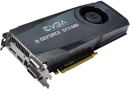 3D-карты GeForce GTX 680 SuperClocked появились в онлайновом магазине EVGA 
