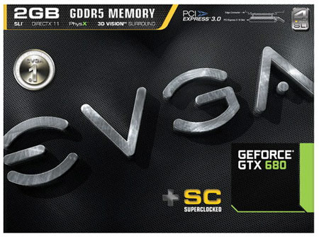 3D-карты GeForce GTX 680 SuperClocked появились в онлайновом магазине EVGA