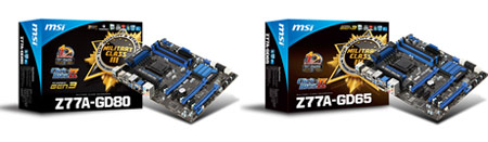 MSI представила системную плату MSI Z77A-GD80 с интерфейсом Thunderbolt и девять моделей на чипсетах 7-й серии
