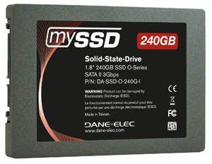 Для твердотельных накопителей Dane-Elec mySSD O-Series выбран типоразмер 1,8 дюйма