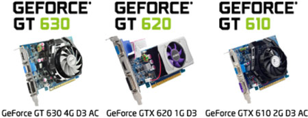 В каталоге Sparkle появились 3D-карты GeForce GT 610, GT 620 и GT 630