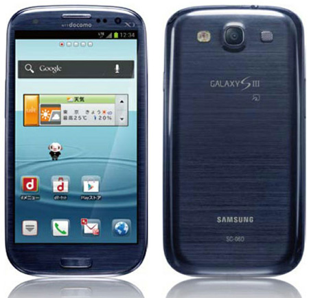 Samsung GALAXY S III, японская версия