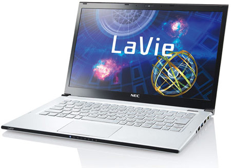 NEC обещает, что масса ультрабука LaVie Z с экраном размером 13,3 дюйма не превысит 999 г