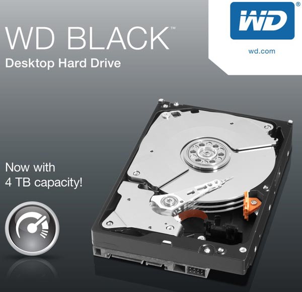 Рекомендованная производителем цена жесткого диска WD Black объемом 4 ТБ (WD4001FAEX) - $339