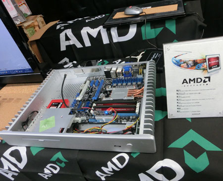 AMD показала бесшумный ПК на APU A10-5700