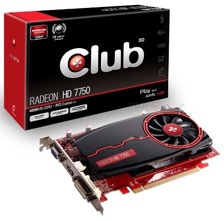 Club 3D Radeon HD 7750 4 ГБ