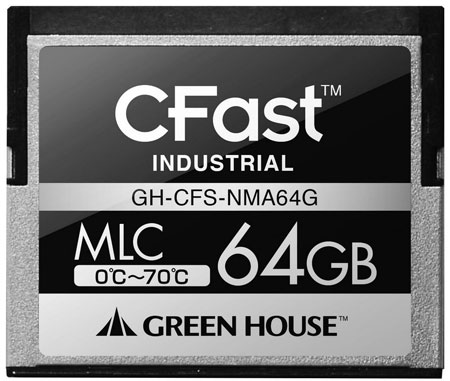 Green House использует в картах памяти формата CFast флэш-память типа SLC