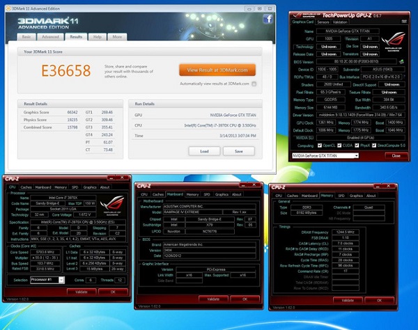 GeForce GTX Titan установила четыре мировых рекорда в тестах 3DMark