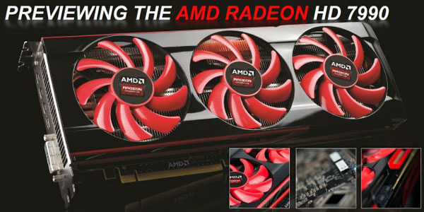 Два процессора Tahiti 3D-карты AMD Radeon HD 7990 работают на частоте 1 ГГц