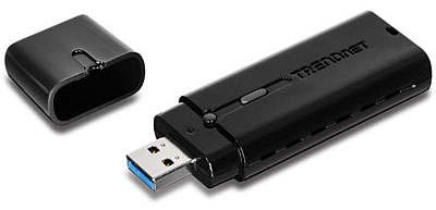 Беспроводной адаптер Trendnet AC1200 поддерживает 5G Wi-Fi (IEEE 802.11ac) и оснащен интерфейсом USB 3.0