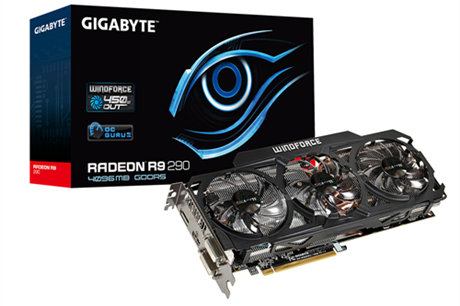 Gigabyte Radeon R9 290 и Radeon R9 290X WindForce 3X 450W