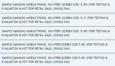 Samsung Galaxy Note 3 Lite (SM-N7505) проходит тестирование в Индии