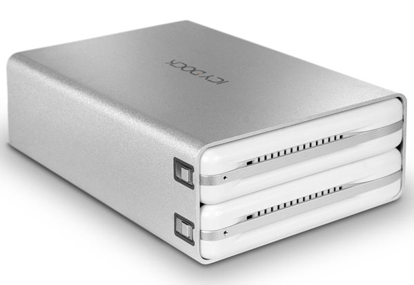 Корпус для внешнего массива дисков Icy Dock ICYRaid MB662U3-2S оснащен интерфейсом USB 3.0