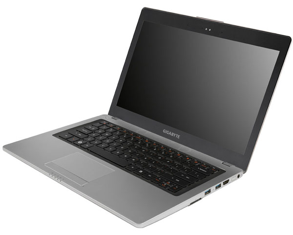 Мобильный компьютер Gigabyte U2442 Extreme Ultrabook весит 1,59 кг