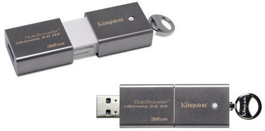 Флэш-накопители Kingston DataTraveler Ultimate 3.0 G3 доступны объемом 32 и 64 ГБ