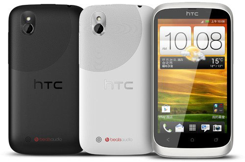 Разрешение четырехдюймового экрана смартфона HTC Desire U - 800 х 480 пикселей