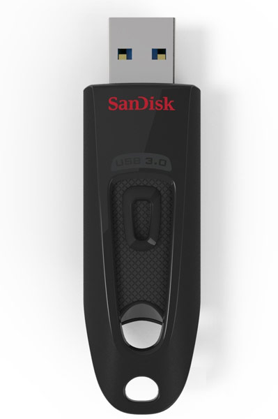 Доступны модификации флэш-накопителей SanDisk Ultra USB 3.0 объемом от 16 до 64 ГБ
