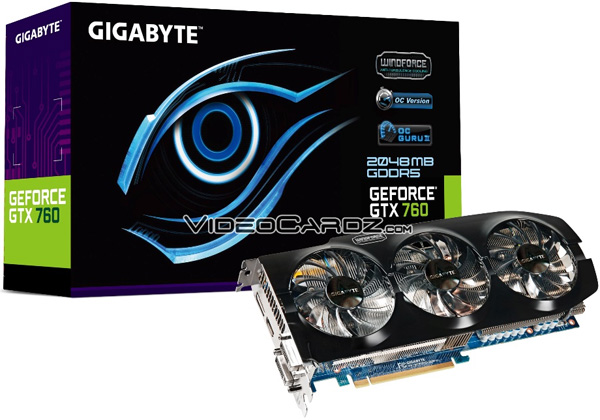 Gigabyte GeForce GTX 760 OC WindForce 3X