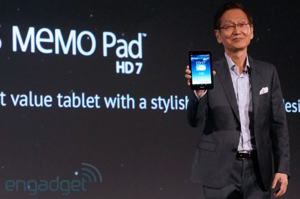 Джонни Ши представил планшет MeMo Pad HD 7