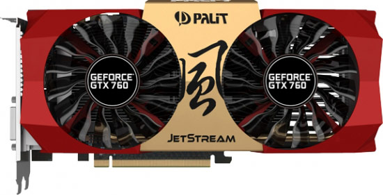 Palit выпускает 3D-карту GeForce GTX 760 JetStream