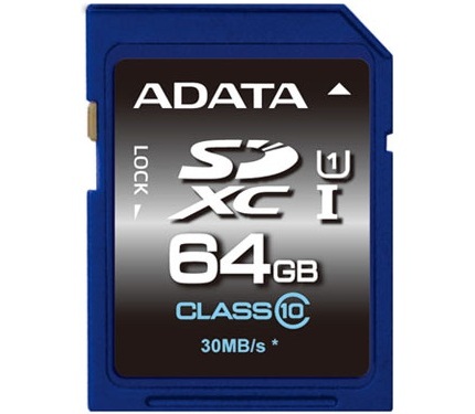 ADATA включает в серию Premier карты памяти SDHC, SDXC, microSDHC и microSDXC, соответствующие спецификации UHS-I