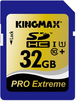 Скорость карт памяти Kingmax SDHC/SDXC Pro Extreme в режиме чтения достигает 90 МБ/с