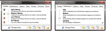 Windows Firewall Control v.4.0.6.2 - бесплатная утилита для управления брандмауэрами Windows Vista/Seven/8 Wfc