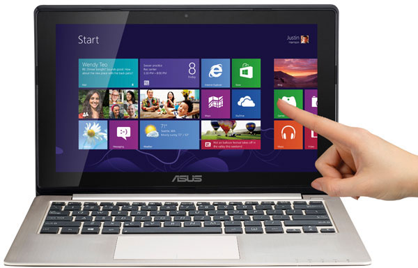 Примерно 70-80% поставок ноутбуков, оснащенных сенсорными экранами, приходится на долю Acer и Asustek