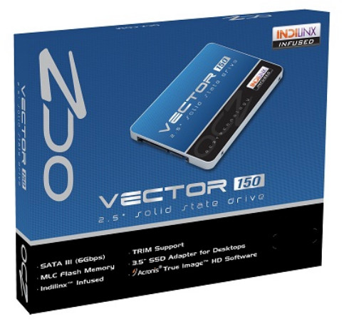 В твердотельных накопителях OCZ Vector 150 используется 19-нанометровая флэш-память и контроллеры Barefoot 3 